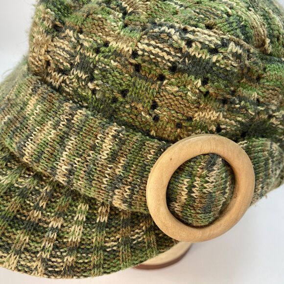Scala Pronto Camouflage Knit Cap Hat Short Brim Fleece Lined Hip Hop Streetwear - Picture 7 of 9